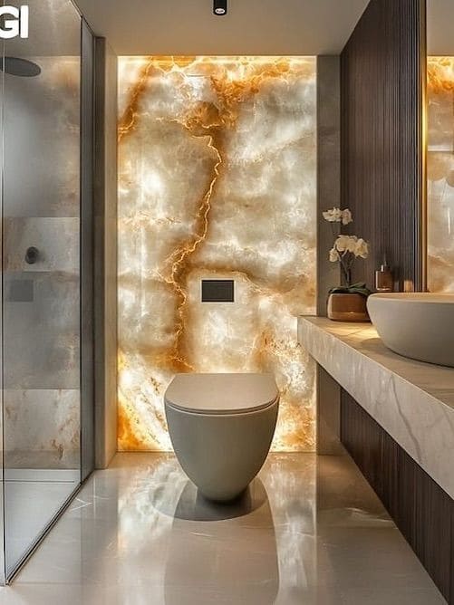 piedra traslúcida - baño piedra traslúcida - baño